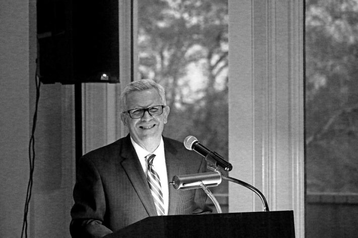 Huntingdon President Records Interview with John N. Gardner Institute