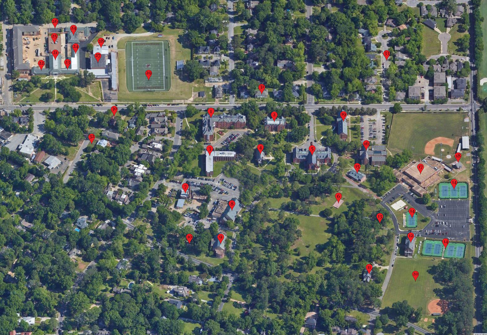 Huntingdon College Campus