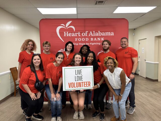 Student Groups Live Out College Motto by Volunteering with Heart of Alabama Food Bank