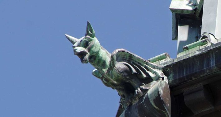 gargoyle on the steeple photo